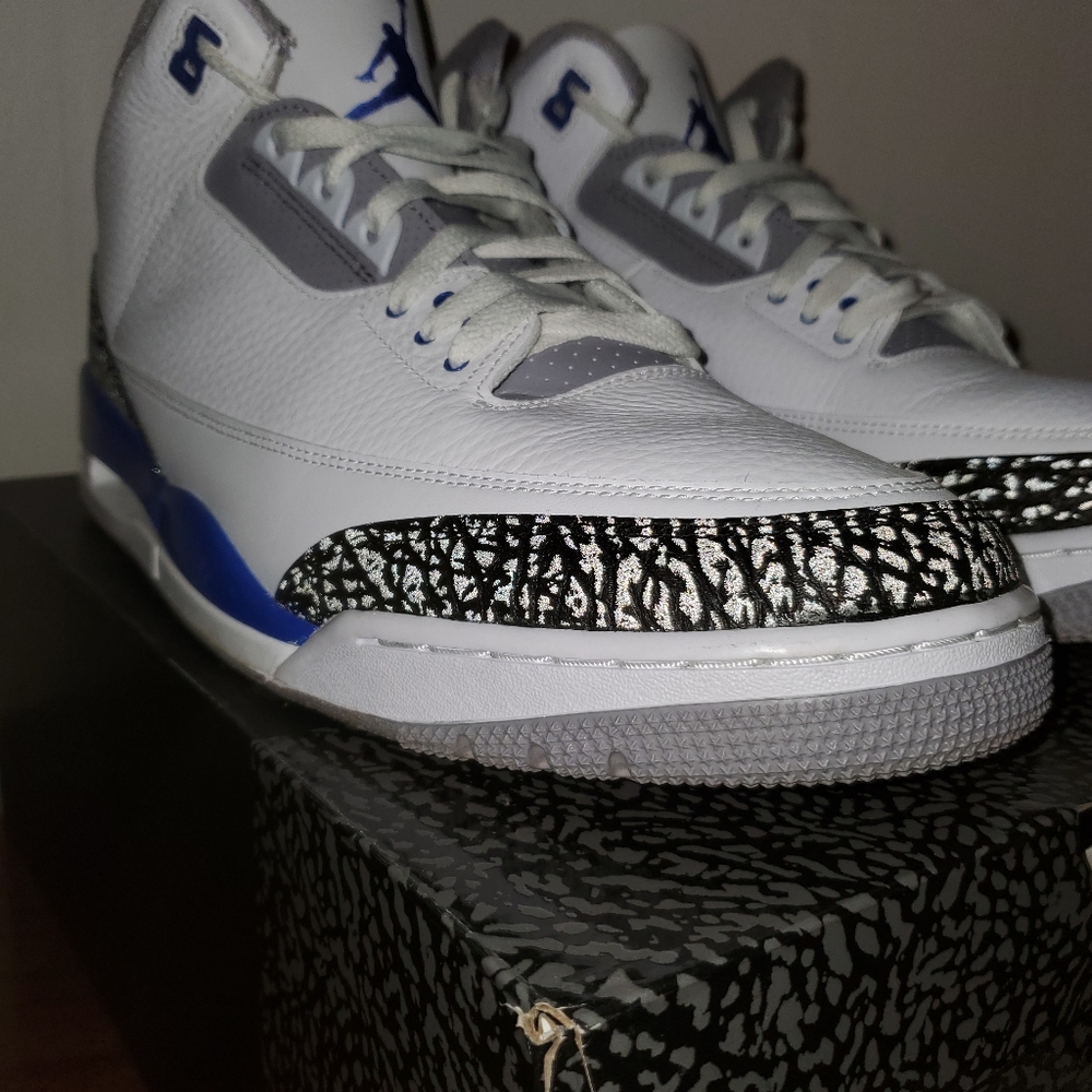 Jordan 3 retro racer blue size 15